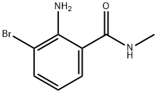 2-氨基-3-溴-N-甲基苯甲酰胺 結(jié)構(gòu)式