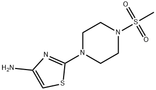 2-(4-(Methylsulfonyl)piperazin-1-yl)thiazol-4-aMine hydrochloride Struktur