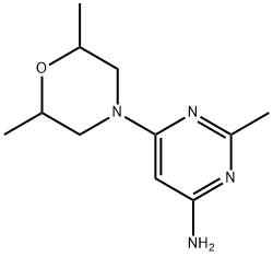 6-(2,6-diMethylMorpholino)-2-MethylpyriMidin-4-aMine Struktur