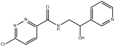 6-chloro-N-(2-hydroxy-2-(pyridin-3-yl)ethyl)pyridazine-3-carboxaMide Struktur