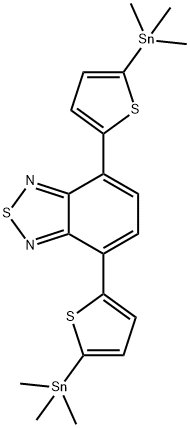 4,7-Bis(2-3MeSn-5-thienyl)-2,1,3-benzothiadiazole Struktur