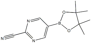 5-(4,4,5,5-TetraMethyl-1,3,2-dioxaborolan-2-yl)pyriMidine-2-carbonitrile Struktur