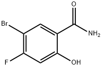 5-BroMo-4-fluoro-2-hydroxy-benzaMide Struktur