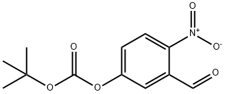 Carbonic acid tert-butyl ester 3-formyl-4-nitro-phenyl ester Struktur