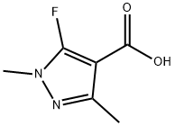 5-FLUORO-1,3-DIMETHYL-1H-PYRAZOLE-4-CARBOXYLIC ACID Struktur