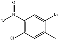 1-BroMo-4-chloro-2-Methyl-5-nitrobenzene Struktur