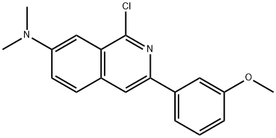 7-IsoquinolinaMine, 1-chloro-3-(3-Methoxyphenyl)-N,N-diMethyl- Struktur