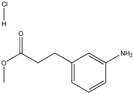 3-AMino-benzenepropanoic acid Methyl ester HCl Struktur