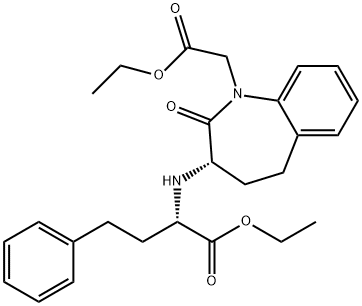 BENAZEPRIL RELATED COMPOUND G ((3-(1-エトキシカルボニル-3-フェニル-(1S)-プロピル)アミノ-2,3,4,5-テトラヒドロ-2-オキソ-1H-1-(3S)-ベンズアゼピン)-1-酢酸, エチルエステル) price.