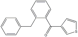 (2-Benzylphenyl)(thiophen-3-yl)Methanone Struktur