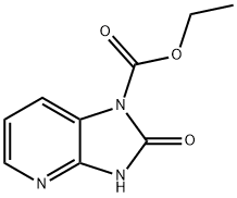 1H-IMidazo[4,5-b]pyridine-1-carboxylic acid, 2,3-dihydro-2-oxo-, ethyl ester Struktur