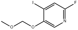 2-fluoro-4-iodo-5-(MethoxyMethoxy)pyridine Struktur