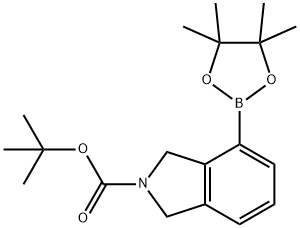 N-BOC-isoindoline-4-boronic acid, pinacol ester Struktur