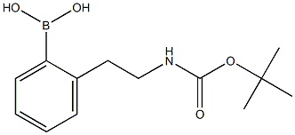 2-(2-(tert-butoxycarbonylamino)ethyl)phenylboronicacid Struktur