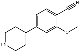 2-METHOXY-4-PIPERIDIN-4-YL-BENZONITRILE Struktur