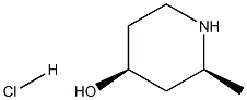 (2S,4S)-2-Methylpiperidin-4-ol hydrochloride Struktur