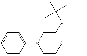 Bis(2-tert-butoxyethyl)(phenyl)phosphine Struktur