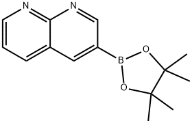 3-(4,4,5,5-TetraMethyl-1,3,2-dioxaborolan-2-yl)-1,8-naphthyridine Struktur