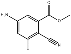 Benzoic acid, 5-aMino-2-cyano-3-fluoro-, Methyl ester Struktur