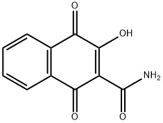 2-CarbaMoyl-3-hydroxy-1,4-naphthoquinone Struktur