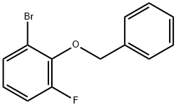 2-BENZYLOXY-1-BROMO-3-FLUOROBENZENE Struktur