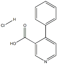 4-Phenylnicotinic acid hydrochloride Struktur