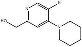 (5-BroMo-4-(piperidin-1-yl)pyridin-2-yl)Methanol Struktur