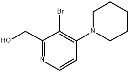 (3-BroMo-4-(piperidin-1-yl)pyridin-2-yl)Methanol Struktur