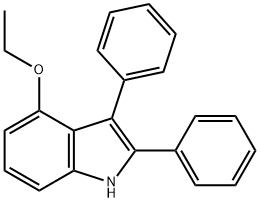 4-Ethoxy-2,3-diphenyl-1H-indole Struktur