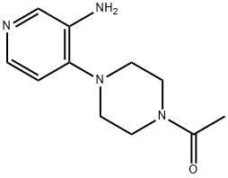 1-(4-(3-AMinopyridin-4-yl)piperazin-1-yl)ethanone Struktur