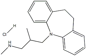 10,11-Dihydro-N,beta-dimethyl-5H-dibenz[b,f]azepine-5-propanamine monohydrochloride Struktur