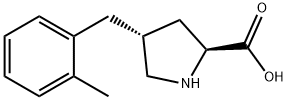 (2S,4R)-4-(2-Methylbenzyl)pyrrolidine-2-carboxylic acid Struktur