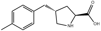 (2S,4R)-4-(4-Methylbenzyl)pyrrolidine-2-carboxylic acid Struktur