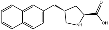 (2S,4R)-4-(naphthalen-2-ylMethyl)pyrrolidine-2-carboxylic acid Struktur