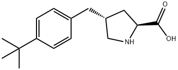 (2S,4R)-4-(4-tert-butylbenzyl)pyrrolidine-2-carboxylic acid Struktur