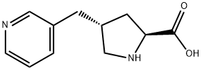 (2S,4R)-4-(pyridin-3-ylMethyl)pyrrolidine-2-carboxylic acid Struktur