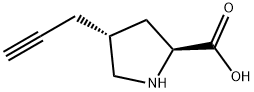 (2S,4R)-4-(prop-2-ynyl)pyrrolidine-2-carboxylic acid Struktur