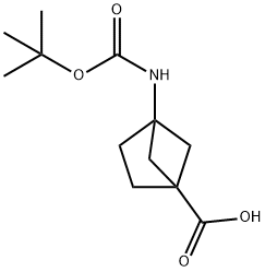 4-[(TERT-BUTOXYCARBONYL)AMINO]BICYCLO[2.1.1]HEXANE-1-CARBOXYLIC ACID Struktur