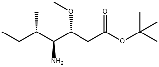 (3R,4S,5S)-tert-butyl 4-aMino-3-Methoxy-5-Methylheptanoate Struktur