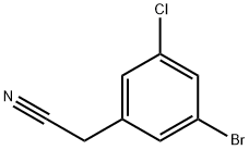 2-(3-BroMo-5-chlorophenyl)acetonitrile Struktur