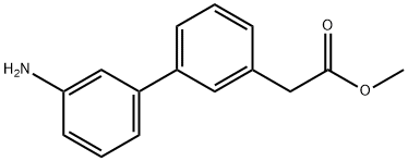 (3'-AMINO-BIPHENYL-3-YL)-ACETIC ACID METHYL ESTER Struktur