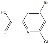 4-BroMo-6-chloropicolinic acid Struktur