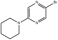 2-bromo-5-piperidin-1-ylpyrazine Struktur