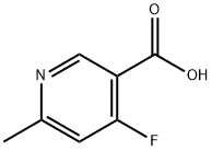 4-fluoro-6-Methylnicotinic acid Struktur