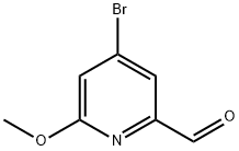 4-BroMo-6-Methoxy-pyridine-2-carbaldehyde Struktur