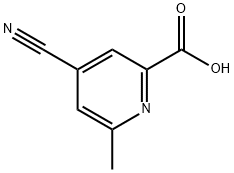 4-Cyano-6-Methyl-pyridine-2-carboxylic acid Struktur