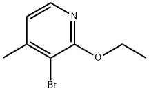 3-broMo-2-ethoxy-4-Methylpyridine Struktur