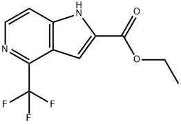 4-TrifluoroMethyl-5-azaindole-2-carboxylic acid ethyl ester Struktur