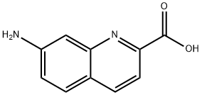 2-Quinolinecarboxylicacid,7-amino-(9CI) Struktur