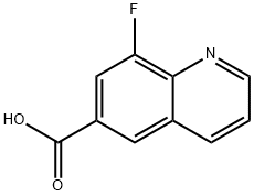 8-fluoro-quinoline-6-carboxylic acid Struktur